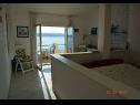 Apartments Maja - 50 m from beach: SA1-Oker(2+1), SA2-Plavi(2+1) Stomorska - Island Solta  - Studio apartment - SA2-Plavi(2+1): living room