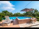 Holiday home Mare - open pool and pool for children: H(6+4) Kastel Novi - Riviera Split  - Croatia - H(6+4): swimming pool