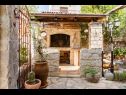 Holiday home Peace - rustic and dalmatian stone: H(7+3) Kastel Sucurac - Riviera Split  - Croatia - fireplace (house and surroundings)