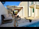 Apartments Zeljko - with pool : A1(6) Marina - Riviera Trogir  - terrace