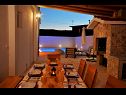 Apartments Zeljko - with pool : A1(6+2) Marina - Riviera Trogir  - fireplace