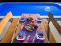 Holiday home Pax - with pool: H(4+2) Marina - Riviera Trogir  - Croatia - H(4+2): courtyard