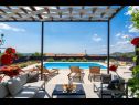 Holiday home Pax - with pool: H(4+2) Marina - Riviera Trogir  - Croatia - H(4+2): terrace