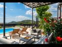 Holiday home Pax - with pool: H(4+2) Marina - Riviera Trogir  - Croatia - courtyard