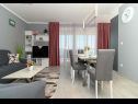 Apartments Iva - great view: A1(4) Seget Donji - Riviera Trogir  - Apartment - A1(4): living room
