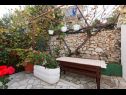 Apartments Zeljko - with garden: A1(4), SA2(2+1) Seget Vranjica - Riviera Trogir  - courtyard