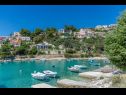 Apartments Bosiljka - by the sea: A1(5), A2(5), SA3(2) Sevid - Riviera Trogir  - vegetation (house and surroundings)