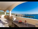 Apartments Marijan - beautiful view: A1(6) Trogir - Riviera Trogir  - Apartment - A1(6): terrace view