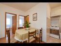Apartments Ivanka - 200 m from sea: A1(4) Trogir - Riviera Trogir  - Apartment - A1(4): kitchen and dining room