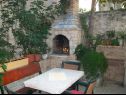 Apartments and rooms Jare - in old town R1 zelena(2), A2 gornji (2+2) Trogir - Riviera Trogir  - garden terrace
