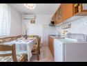 Apartments Kosta - 70m from sea : A1(2+1), A2(4+2) Vinisce - Riviera Trogir  - Apartment - A1(2+1): kitchen and dining room
