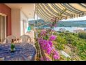 Apartments Kosta - 70m from sea : A1(2+1), A2(4+2) Vinisce - Riviera Trogir  - Apartment - A2(4+2): terrace