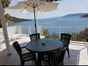 Apartments Natad - sea view : A1(4) Vinisce - Riviera Trogir  - Apartment - A1(4): terrace