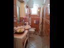 Apartments Josip - 5 m from beach: A1(6) Vinisce - Riviera Trogir  - Apartment - A1(6): bathroom with toilet