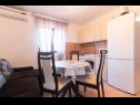 Apartments Tiho - 10m from the beach: SA1 potkrovlje(2+1), A2 1. kat(4+1) Preko - Island Ugljan  - Apartment - A2 1. kat(4+1): kitchen and dining room