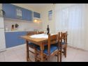Apartments Zoki - great location close to the sea: A1 Zeleni(5), A2 Plavi(2+2) Vis - Island Vis  - Apartment - A2 Plavi(2+2): kitchen and dining room