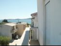 Apartments and rooms Aleksandra - 10 m from sea: A1 lijevi(2+2), A2 desni(2+2), A3(4+1), A4(2+2), R7(2), A5(4), A6(4+1) Bibinje - Zadar riviera  - Apartment - A3(4+1): balcony view