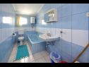 Apartments and rooms Aleksandra - 10 m from sea: A1 lijevi(2+2), A2 desni(2+2), A3(4+1), A4(2+2), R7(2), A5(4), A6(4+1) Bibinje - Zadar riviera  - Apartment - A3(4+1): bathroom with toilet