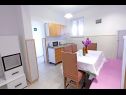 Apartments Nika - nice garden: A1(2), A2(4+1), A3(6), A4(2) Nin - Zadar riviera  - Apartment - A1(2): kitchen and dining room