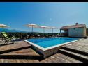 Apartments Luce - pool and view: A1(6+2) Novigrad - Zadar riviera  - swimming pool