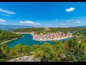 Apartments Luce - pool and view: A1(6+2) Novigrad - Zadar riviera  - view