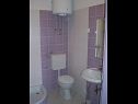 Apartments Ante - 50m from the sea: A1 plavi(2+2), A2 zuti(2+2), A4 Lila(3+2) Posedarje - Zadar riviera  - Apartment - A4 Lila(3+2): bathroom with toilet