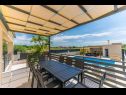 Holiday home Ivana - with a private pool: H(8) Privlaka - Zadar riviera  - Croatia - balcony
