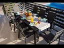 Holiday home Ivana - with a private pool: H(8) Privlaka - Zadar riviera  - Croatia - terrace