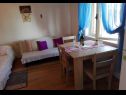 Apartments JoPek - sea view; SA1(2) Rtina - Zadar riviera  - Studio apartment - SA1(2): interior