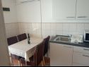 Apartments Edi - amazing location by the sea: A1(4), A2(4), A3(4), A4(4) Rtina - Zadar riviera  - Apartment - A3(4): kitchen and dining room