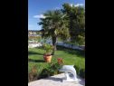 Apartments Let - 5 m from sea : A1(4), A4(4) Sukosan - Zadar riviera  - garden