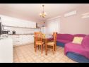Apartments Dama - 10 m from beach: A1(6+1) Sukosan - Zadar riviera  - Apartment - A1(6+1): kitchen and dining room