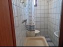 Rooms Mat - 300 m from sea: R1(2), R3(3), R4(3) Vir - Zadar riviera  - Room - R1(2): bathroom with toilet