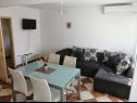 Apartments Sanja - 100 meters to the beach A1(4+1), A2(4+1), A3(4+1), A4(4+1) Vir - Zadar riviera  - Apartment - A2(4+1): living room