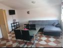 Apartments Sanja - 100 meters to the beach A1(4+1), A2(4+1), A3(4+1), A4(4+1) Vir - Zadar riviera  - Apartment - A3(4+1): living room
