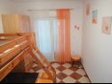 Apartments Sanja - 100 meters to the beach A1(4+1), A2(4+1), A3(4+1), A4(4+1) Vir - Zadar riviera  - Apartment - A4(4+1): bedroom