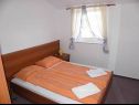 Apartments Monika - 10m from sea: A8(4+2), A11(4+2), A16(4+2), A17(4+2), A12(2+2), A13(2+2), A20(2+2), A21(2+2), SA14(2+1), SA15(2+1), SA22(2+1), A23(2+1) Vir - Zadar riviera  - Apartment - A11(4+2): bedroom