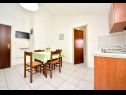 Apartments Dome - 150m from sea: A22(2), A32(2), A33(2) Zadar - Zadar riviera  - Apartment - A33(2): kitchen and dining room