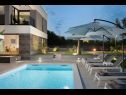 Holiday home Ren-lux with heated pool: H(8+2) Zaton (Zadar) - Zadar riviera  - Croatia - swimming pool