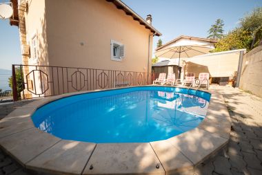 Apartments Ivona - open swimming pool: A1 (4+2), A2 (2+2) Njivice - Island Krk 
