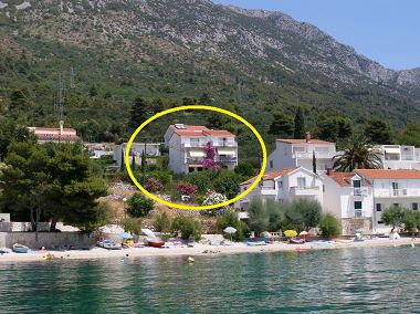 Apartments Kate - 20m from the beach: A1(2+2), A2(2+2) Brist - Riviera Makarska 