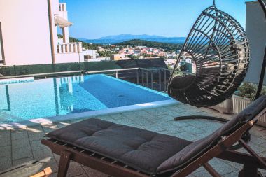 Apartments Bella vista - pool terrace with view : A1(4) Makarska - Riviera Makarska 