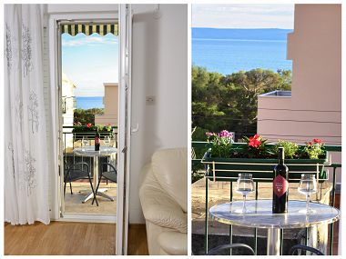 Apartments Zrine - comfortable with a balcony: A1(2+2) Makarska - Riviera Makarska 