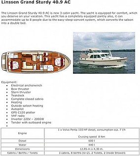 Motor boat - Linssen Grand Sturdy 40.9 AC (code:TOR 17) - Zadar - Zadar riviera  - Croatia