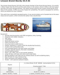 Motor boat - Linssen Grand Sturdy 33,9 AC (code:TOR 18) - Zadar - Zadar riviera  - Croatia