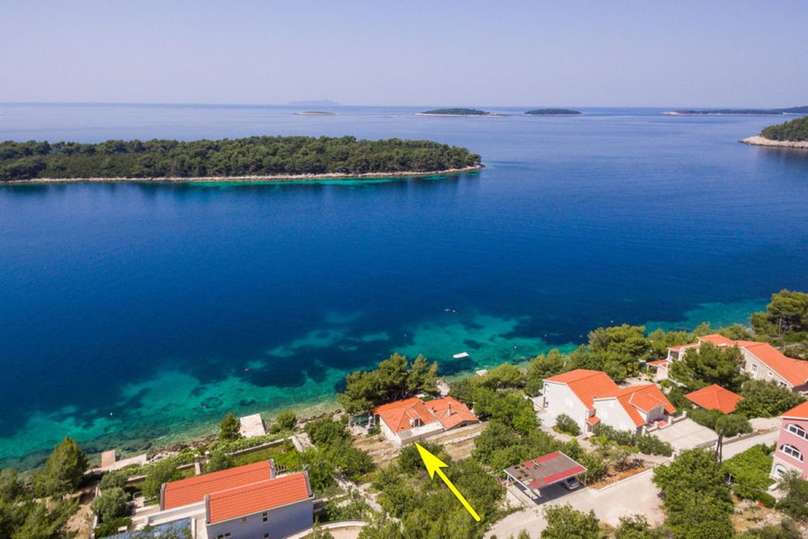 Apartments Lukovac - directly at the beach: A1(6), A2(2+2) Blato - Island Korcula 